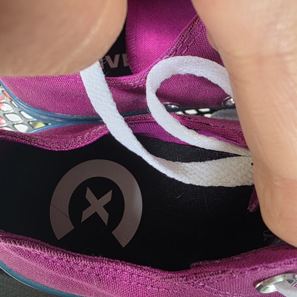 Converse Women's Purple and Blue Sneakers - Picture 6 of 7